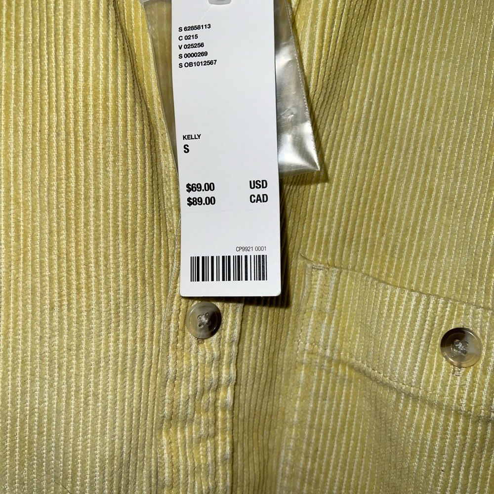 Urban Outfitters Yellow Lightweight Shirt‎ Jacket - Picture 4 of 6